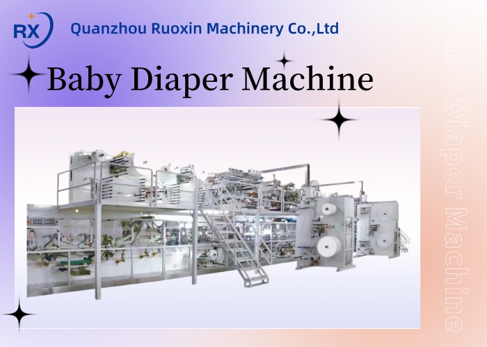 RX Tasarlanmış Yeni Yüksek Kaliteli Bebek Bezi Üretim Yapma Makinesi